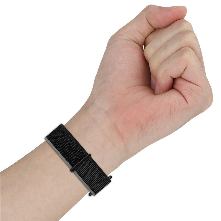 PRAGUS For Huami Amazfit T-Rex 3 Wtch Band Nylon Braided Replacement Watch Strap - Blue+Grey