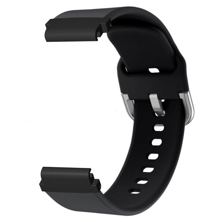 PRAGUS For Garmin Fenix 7S / 6S / 5S Watch Strap Silicone Breathable Replacement Bands with 20mm PC Connector - Black