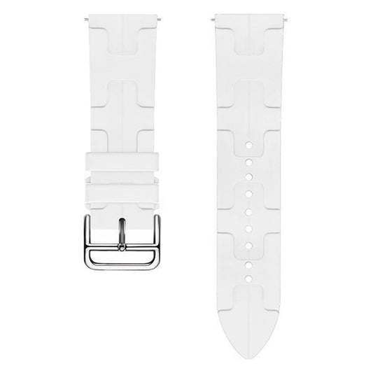 PRAGUS For Huawei Watch GT 4 / GT 3 / GT 2 46mm Waterproof Strap 22mm Liquid Silicone Watch Band - White