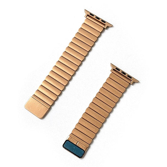 PRAGUS For Apple Watch 10 46mm / Ultra 2 / Ultra 49mm / 9 8 7 45mm / SE (2023) SE (2022) SE 6 5 4 44mm / 3 2 1 42mm Wrist Strap Magnetic Watch Band - Rose Gold