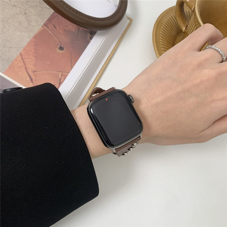 PRAGUS For Apple Watch 10 46mm / Ultra 2 / Ultra 49mm / 9 8 7 45mm / SE (2023) SE (2022) SE 6 5 4 44mm / 3 2 1 42mm Soft Plush Watch Band - Dark Brown