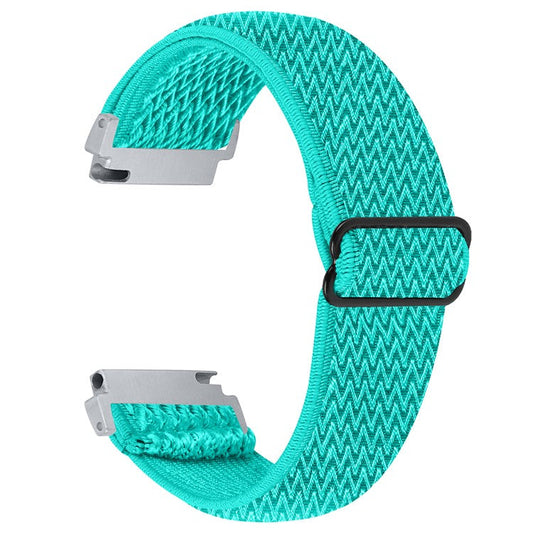 PRAGUS For Gabb Watch 2 Wavy Pattern Woven Nylon Watch Strap Elastic Wrist Band - Mint Green