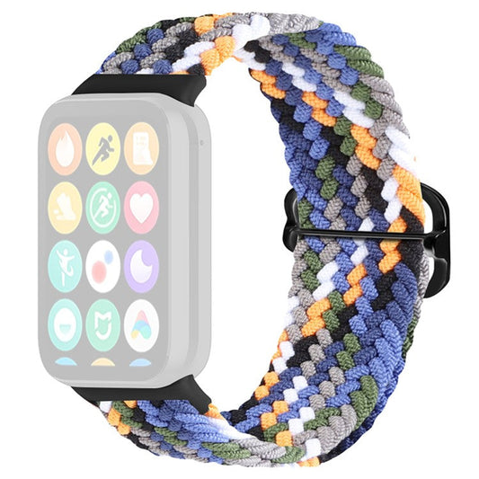 PRAGUS For Xiaomi Redmi Watch 4 Braided Band Adjustable Replacement Nylon Watch Strap - Denim
