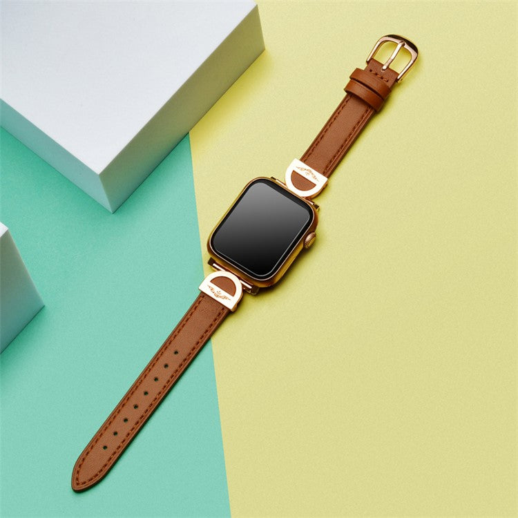 PRAGUS For Apple Watch 10 46mm / Ultra 2 / Ultra 49mm / 9 8 7 45mm / SE (2023) SE (2022) SE 6 5 4 44mm / 3 2 1 42mm Watch Band Microfiber Leather Strap - Red
