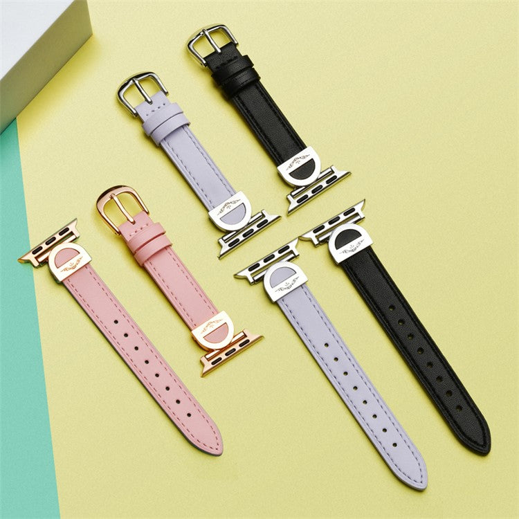 PRAGUS For Apple Watch 10 46mm / Ultra 2 / Ultra 49mm / 9 8 7 45mm / SE (2023) SE (2022) SE 6 5 4 44mm / 3 2 1 42mm Watch Band Microfiber Leather Strap - Red