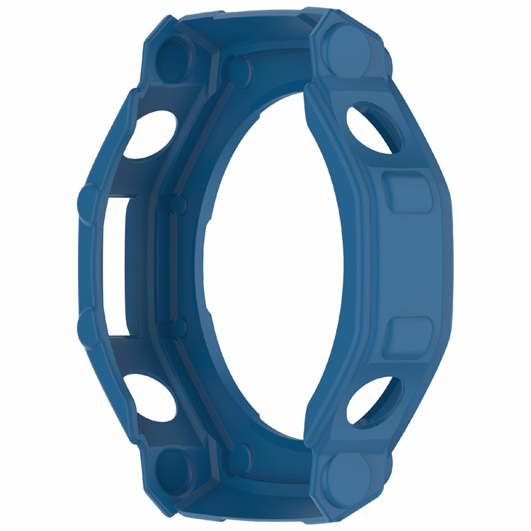 PRAGUS For Huami Amazfit T-Rex 3 TPU Watch Case Anti-Scratch Hollow Watch Frame Cover - Dark Blue