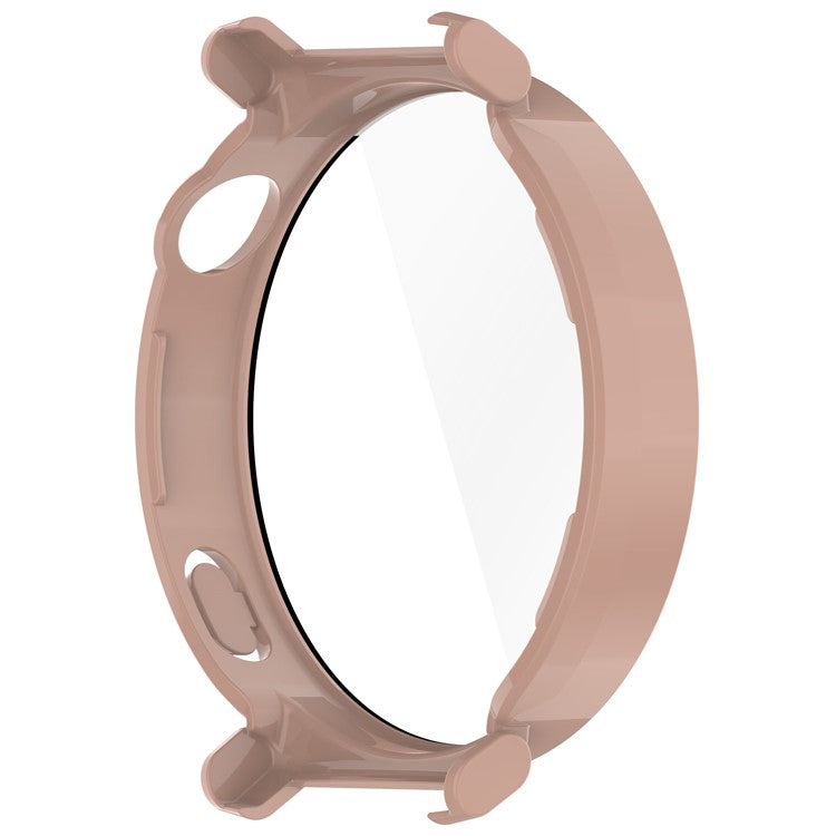 PRAGUS For Huawei Watch GT 5 Pro 42mm PC Cover Watch Frame Case with Tempered Glass Screen Film - Pink