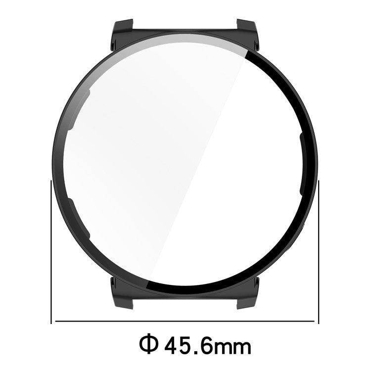 PRAGUS For Huawei Watch GT 5 Pro 42mm PC Cover Watch Frame Case with Tempered Glass Screen Film - Pink