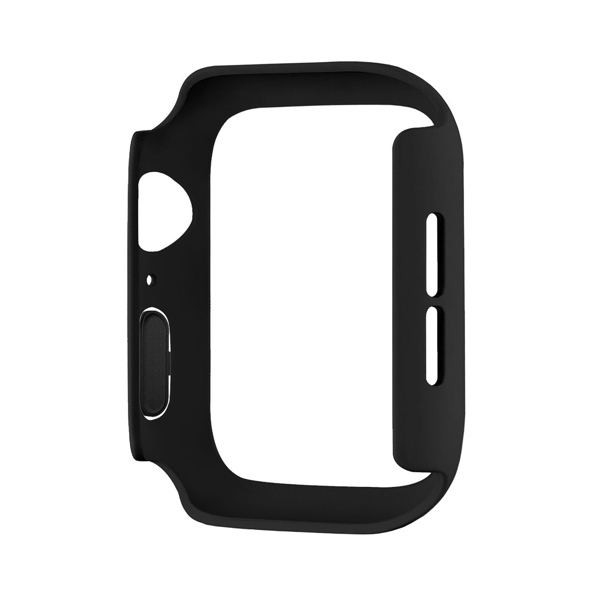 ENKAY For Apple Watch Series 10 46mm ENKAY HAT PRINCE Solid Color PC Watch Case Shockproof Cover with Full Coverage PMMA Soft Film - Black