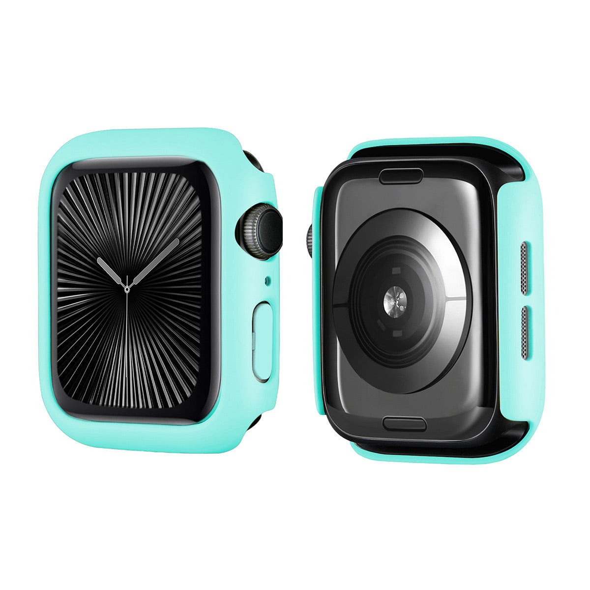 ENKAY For Apple Watch Series 10 42mm ENKAY HAT PRINCE Solid Color PC Watch Case Shockproof Cover - Light Blue