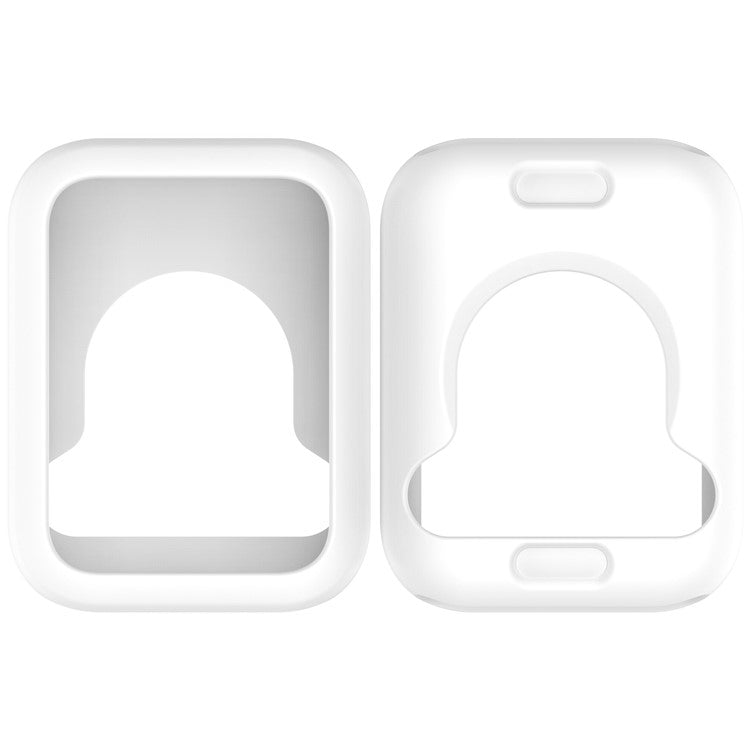 For Xiaomi Smart Band 9 Pro Case Soft Silicone Protective Frame Cover - White