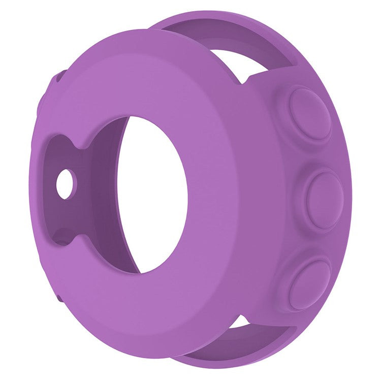 For Garmin Fenix 5X / 5X Plus Soft Silicone Watch Case Anti-Scratch Protective Cover Frame - Purple