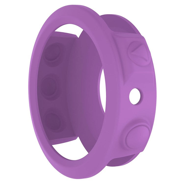 For Garmin Fenix 5X / 5X Plus Soft Silicone Watch Case Anti-Scratch Protective Cover Frame - Purple
