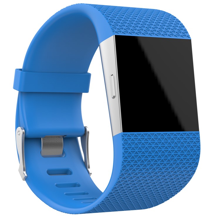 PRAGUS For Fitbit Surge Soft TPE Watch Strap with Installation Tools - Baby Blue, Size: S