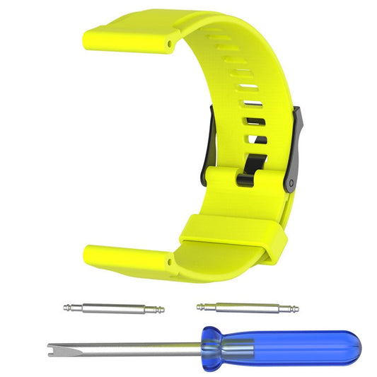 PRAGUS For Silicone Watch Bracelet for Suunto Traverse with Spring Bars and Tool - Green
