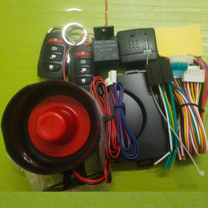 DC 12V Car Security Alarm System with Two Remote Controls