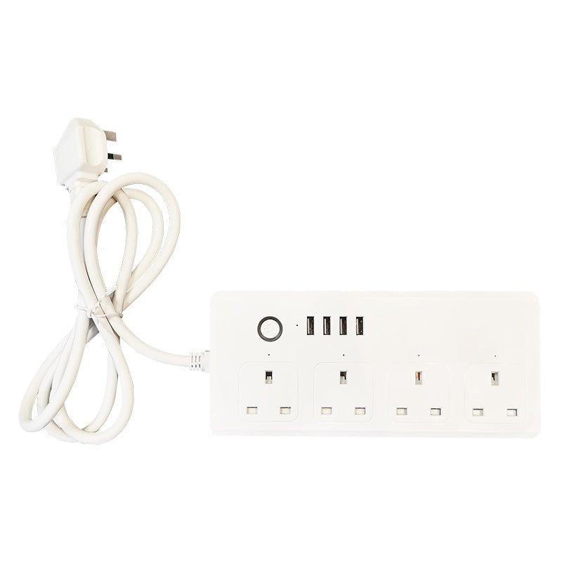WIFI  13A SM-SO301-K 4 Holes + 4 USB Multi-purpose Smart Power Strip, UK Plug