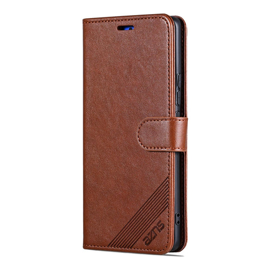 AZNS For Redmi Turbo 4 / Xiaomi Poco X7 Pro AZNS Sheepskin Texture Flip Leather Phone Case(Brown)