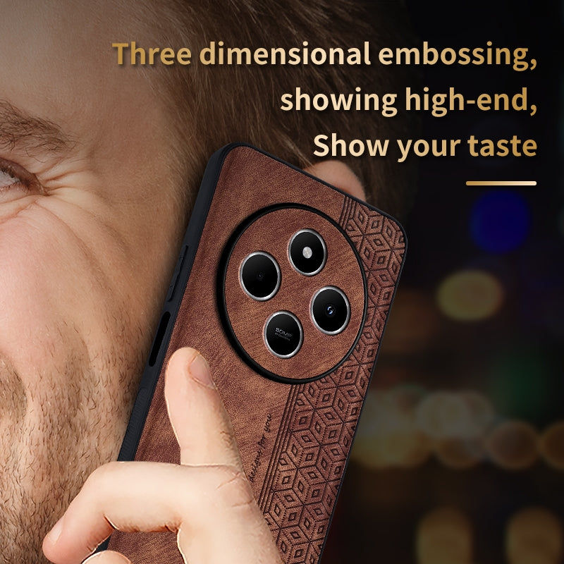 AZNS For Xiaomi Poco C75 AZNS 3D Embossed Skin Feel Phone Case(Dark Green)