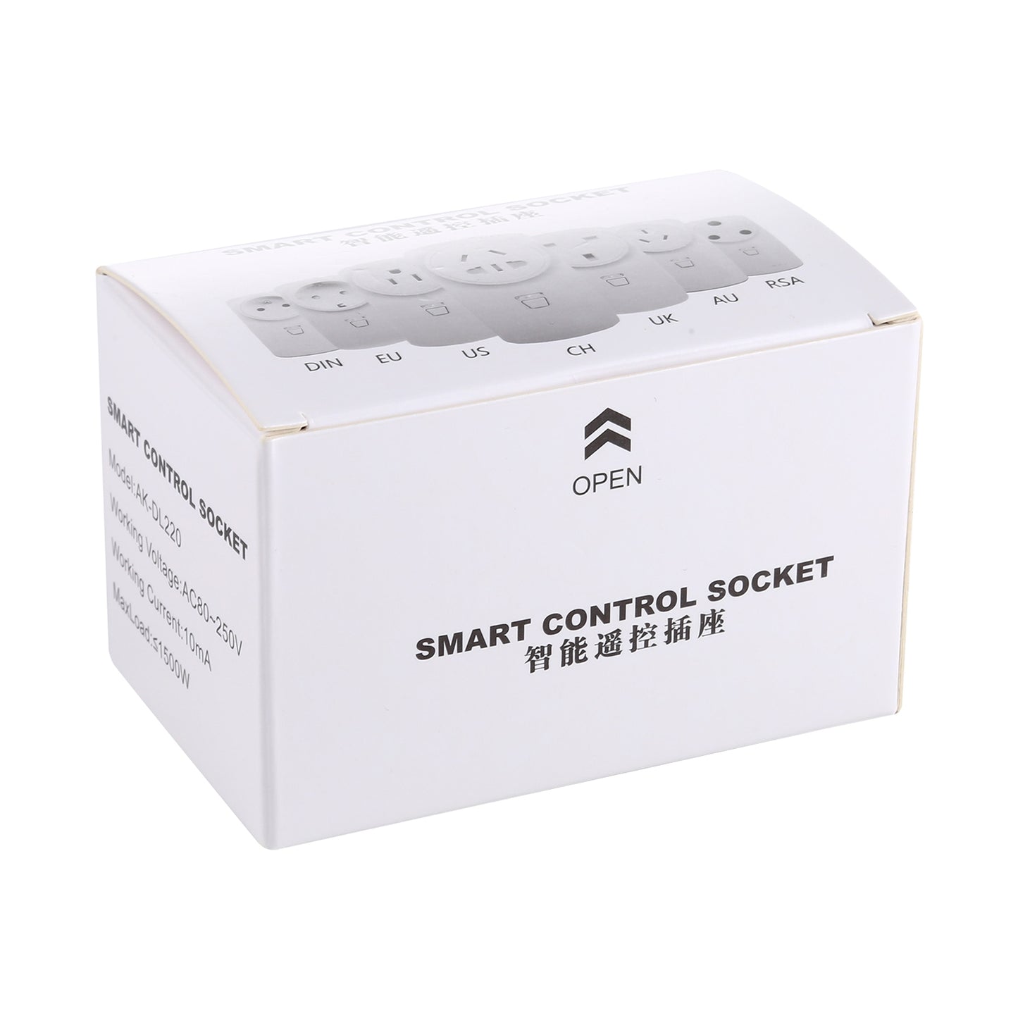 AK-DL220 220V Smart Wireless Remote Control Socket with Remote Control, Plug Type:UK Plug