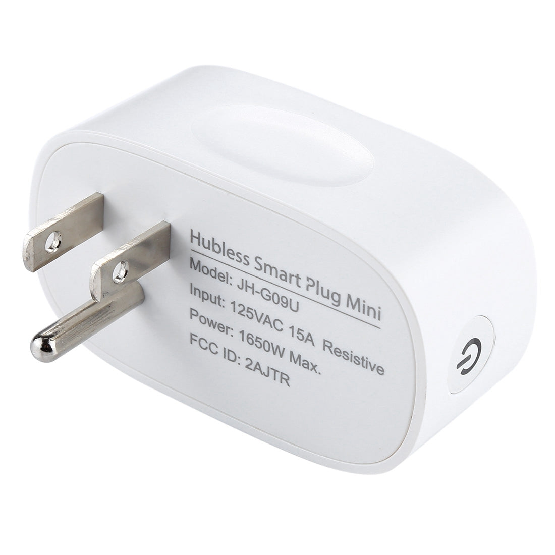 JH-G09U 15A 2.4GHz WiFi Control Hubless Smart Home Power Socket Works with Alexa  & Google Home, AC 100-240V, US Plug (White)