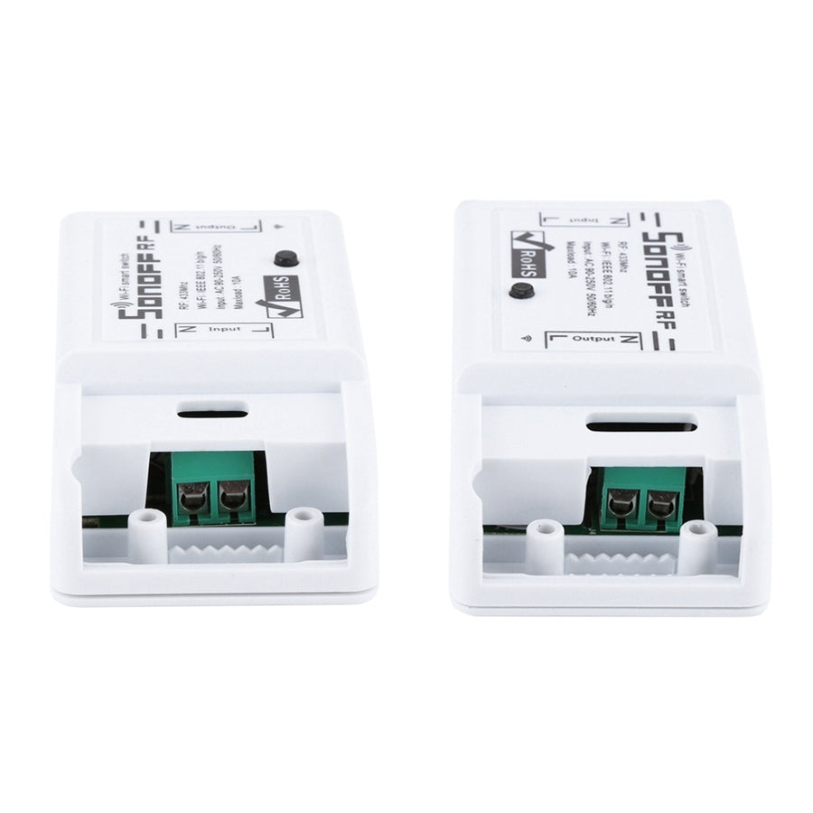 Sonoff 433MHz DIY WiFi Smart Wireless Remote Control Timer Module Power Switch with 4-keys Remote Control for Smart Home, Support iOS and Android