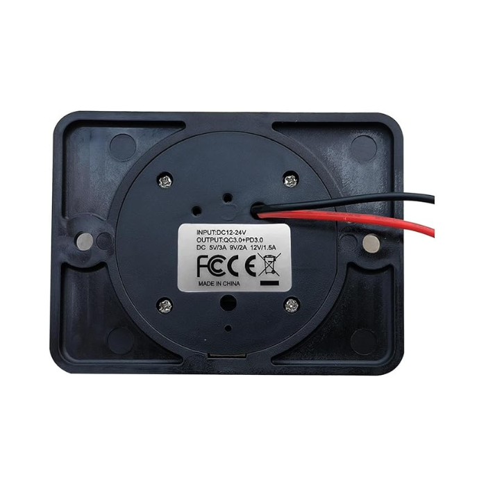 UCC-350 30W Waterproof USB Socket Charger – QC & PD Fast Charging for Automotive & Marine Use