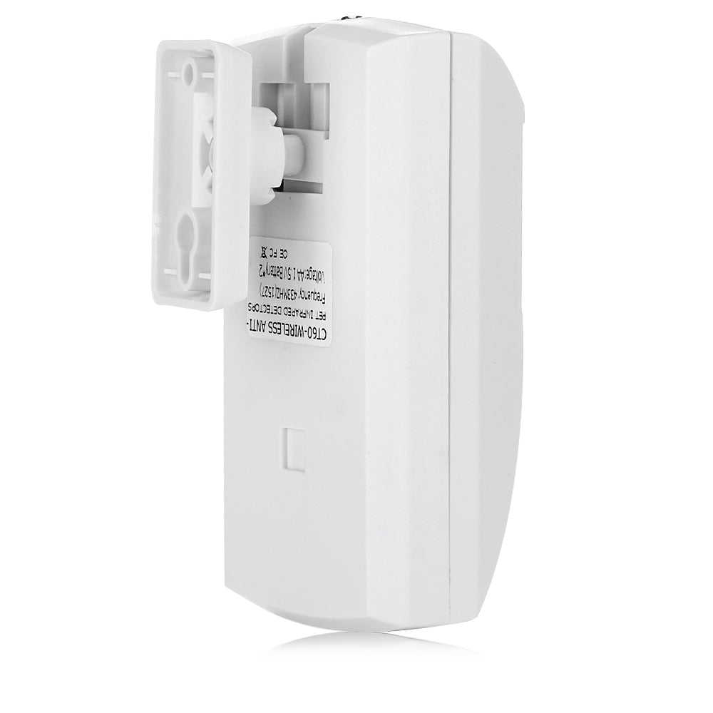 CT60 PIR2 Wireless Infrared Detector Human Body Motion Sensor Wall-Mounted for Smart Home Security Alarm Smart Remote (EU Plug)
