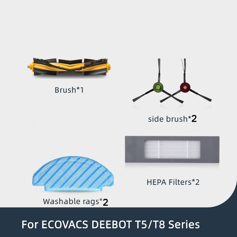 Vacuum Cleaner Sweeping Robot Accessories Suitable For Ecovacs Deebot T8 AIVI/T8 MAX,Accessories  Suit