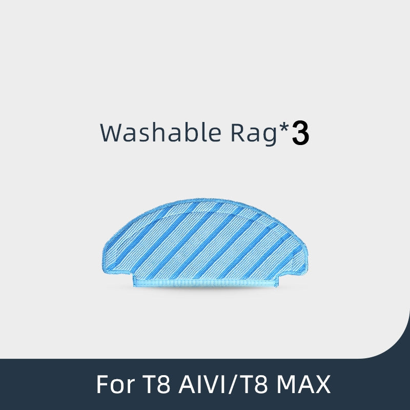 Vacuum Cleaner Sweeping Robot Accessories Suitable For Ecovacs Deebot T8 AIVI/T8 MAX,Accessories 3 PCS Rag