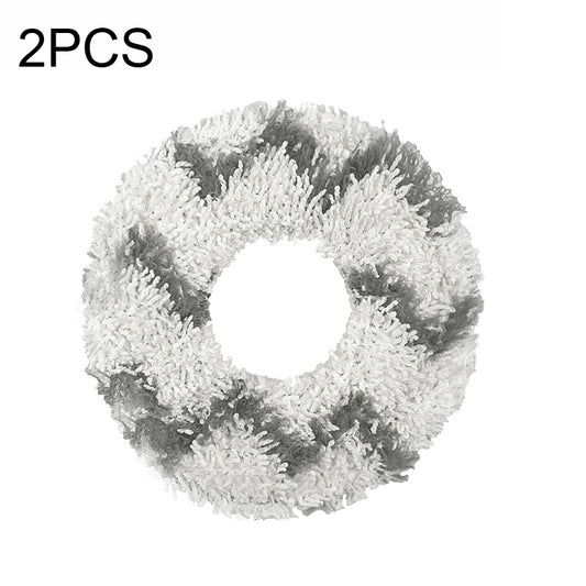 For ECOVACS DEEBOT N9+ 2pcs Robot Vacuum Cleaner Steam Mop Cloth,Style? Striped Rag