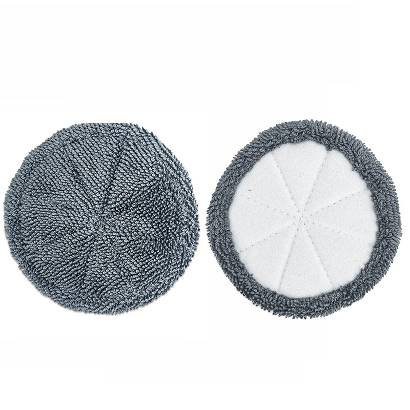 For ECOVACS DEEBOT N9+ 2pcs Robot Vacuum Cleaner Steam Mop Cloth,Style? Full Hair Gray Rag