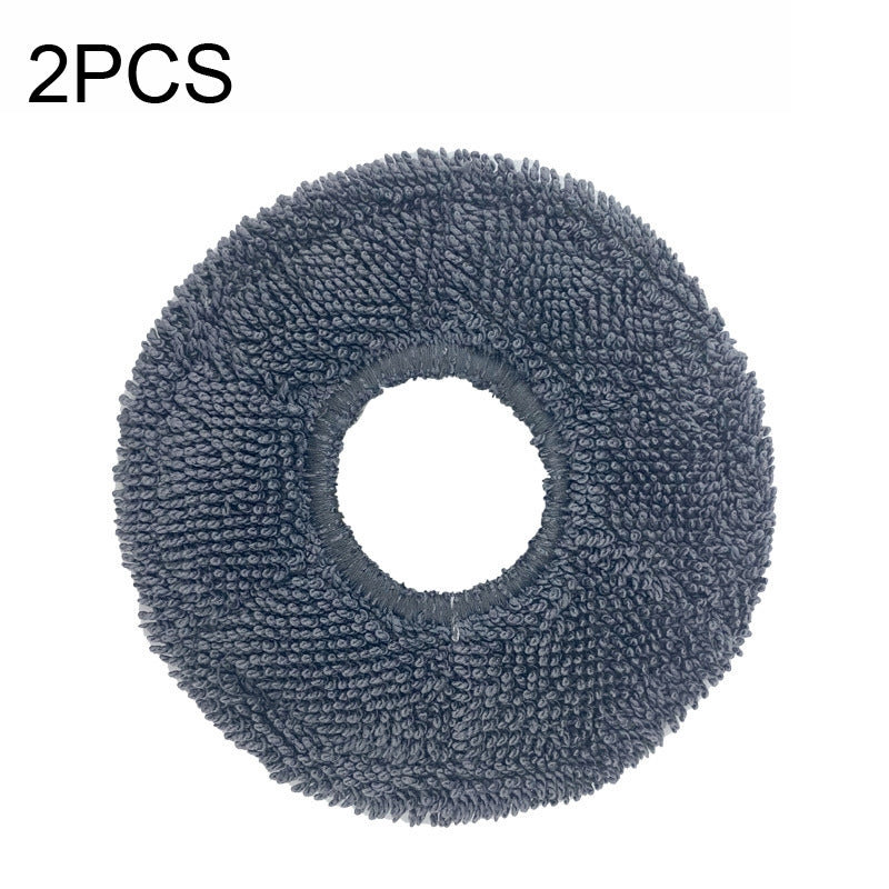 For ECOVACS DEEBOT N9+ 2pcs Robot Vacuum Cleaner Steam Mop Cloth,Style? Gray Rag