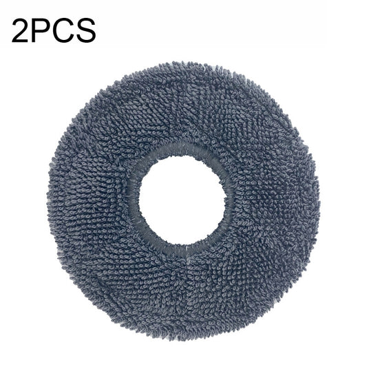 For ECOVACS DEEBOT N9+ 2pcs Robot Vacuum Cleaner Steam Mop Cloth,Style? Gray Rag