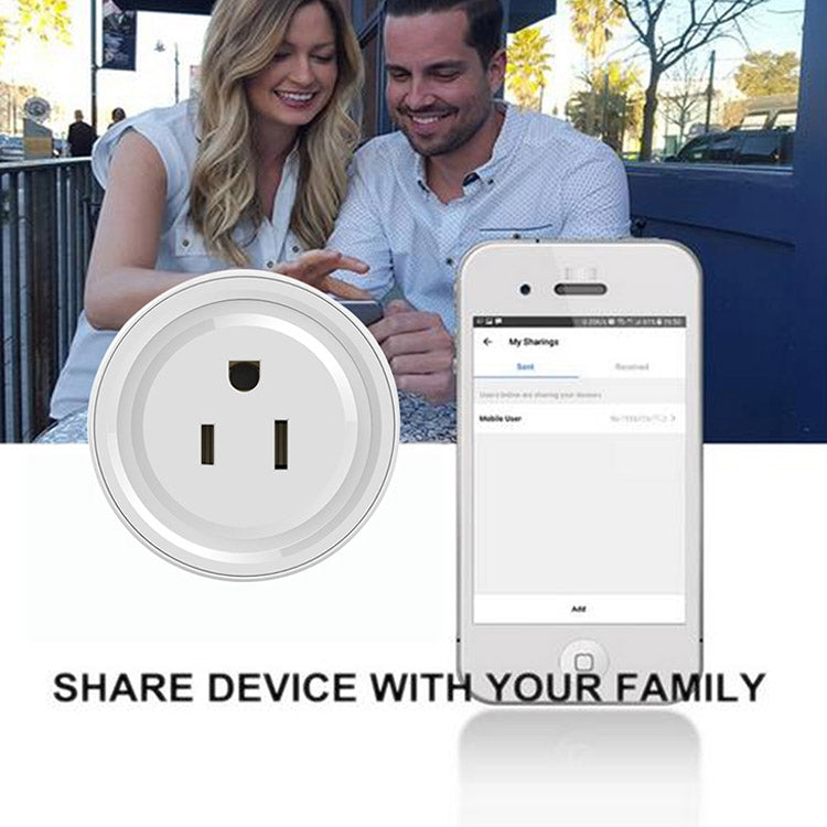 Tuya Smart App Wifi Smart Socket Phone Remote Timing Voice Switch Supports Alexa UK Plug, Style: 20A Power Model