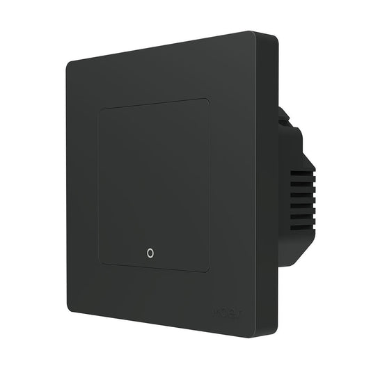 Tuya ZigBee Smart Single-fire Zero-fire Sharing Timing Voice Wall Switch EU Plug, Style: 1 Way (Gray)