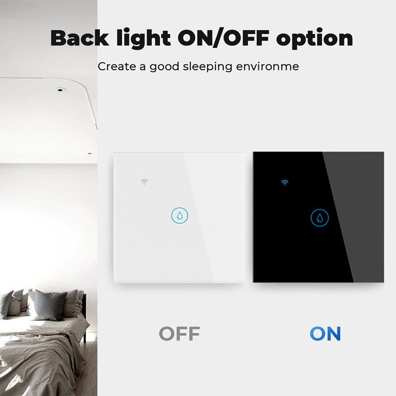 Tuya ZigBee 40A Smart High Power Water Heater Light Air Conditioner Switch Time Voice Remote Control(Black)