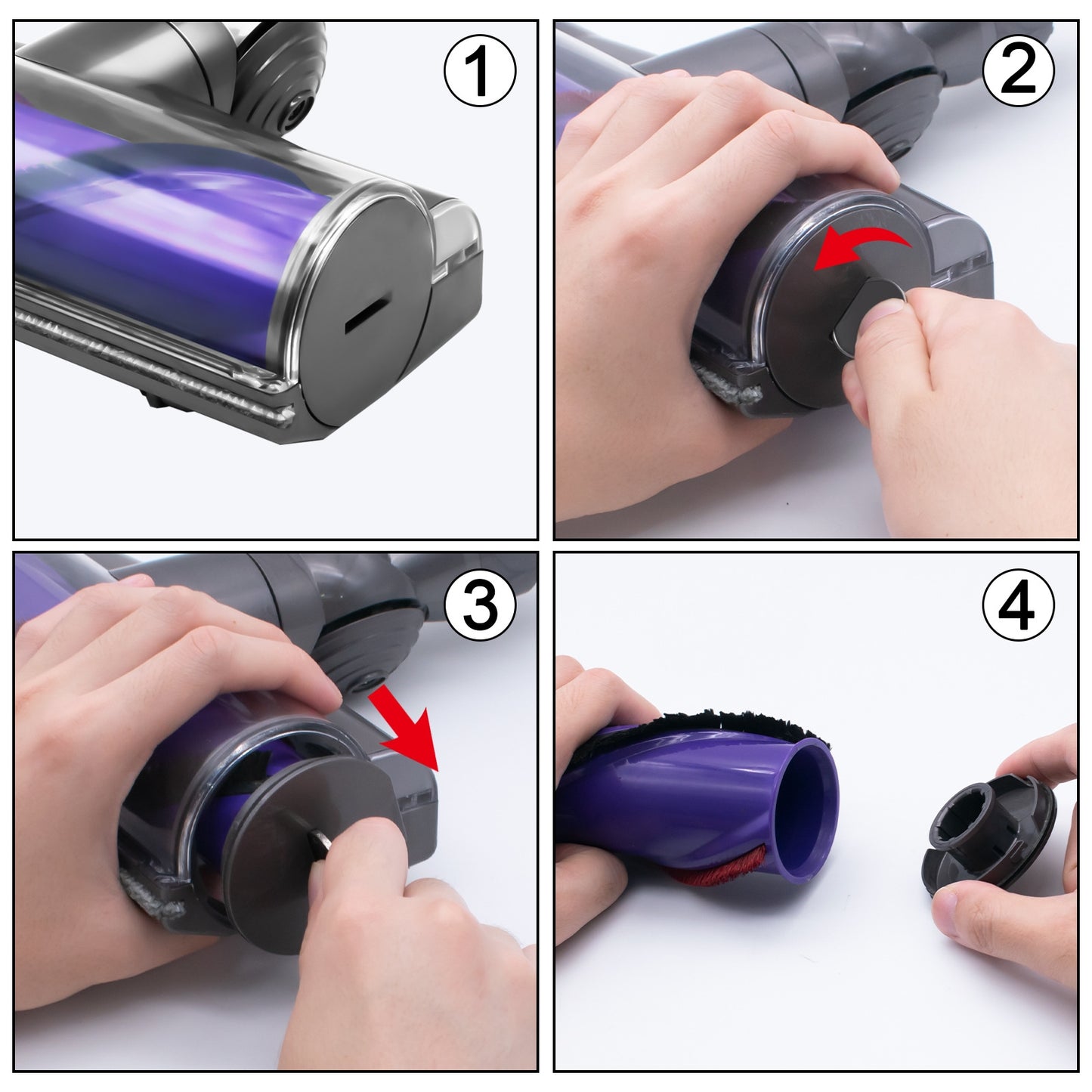 For Dyson V8 / V10 / V11 / V15 Vacuum Cleaner Brush Head Brushroll End Cap