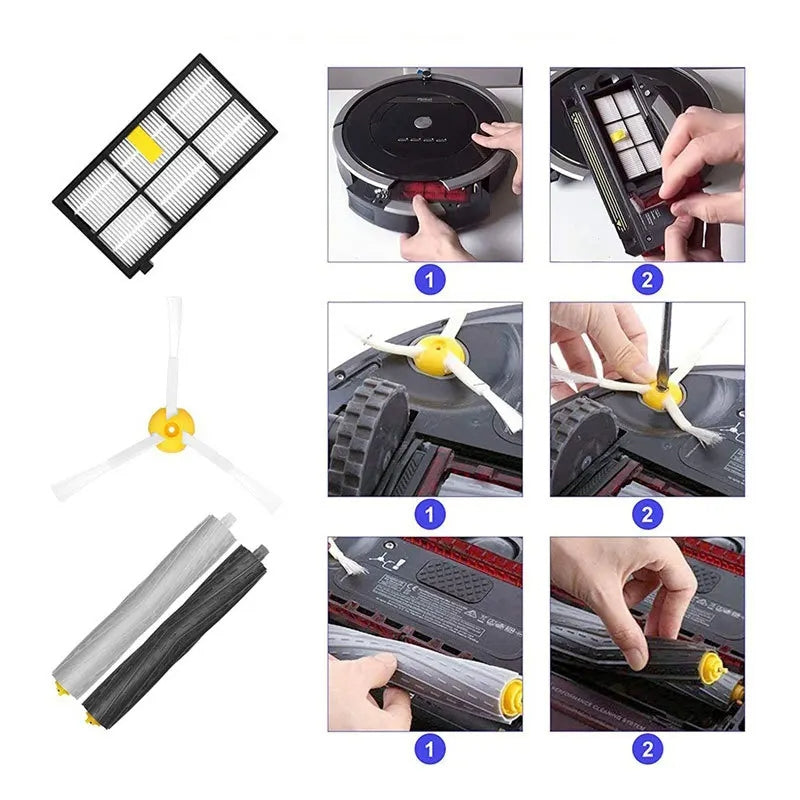 19 In 1 Sweeper Accessories For iRobot Roomba 800 & 900 Series