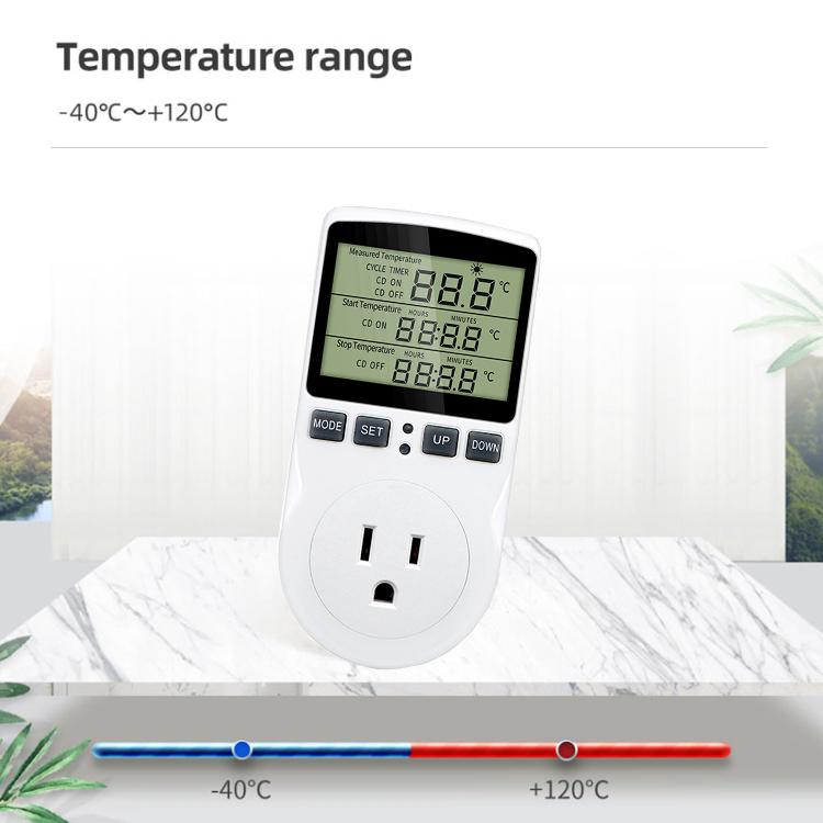 Intelligent Digital Thermostat Countdown Temperature Control Switch Socket Timing Temperature Controller(UK)