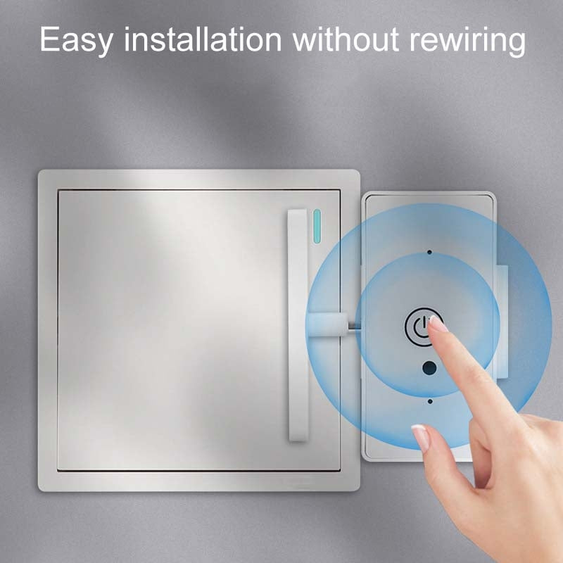 HanPai Heightened Intelligent Remote Control Home Use No Wiring Lazy Lights Off Tool(RF Model White)