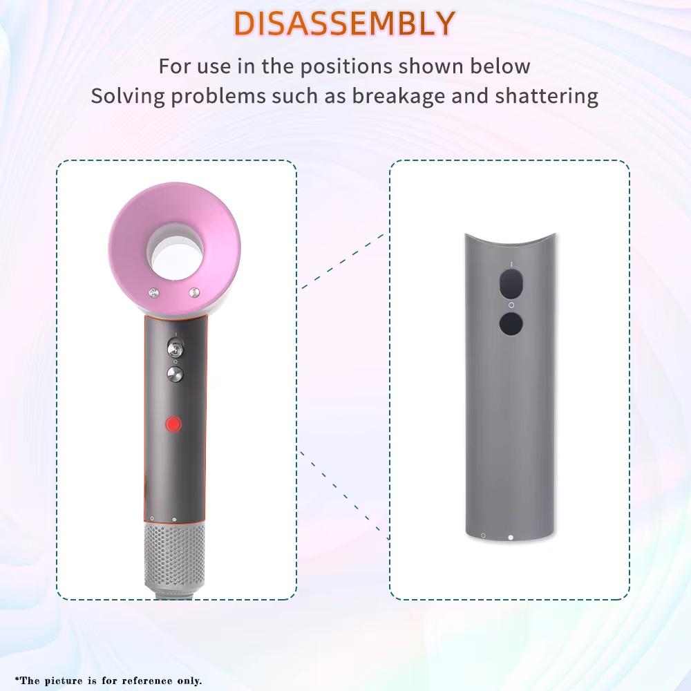 For Dyson Hair Dryer HD01 / HD03 / HD08 Handle Shell Assembly Accessories(Gray)