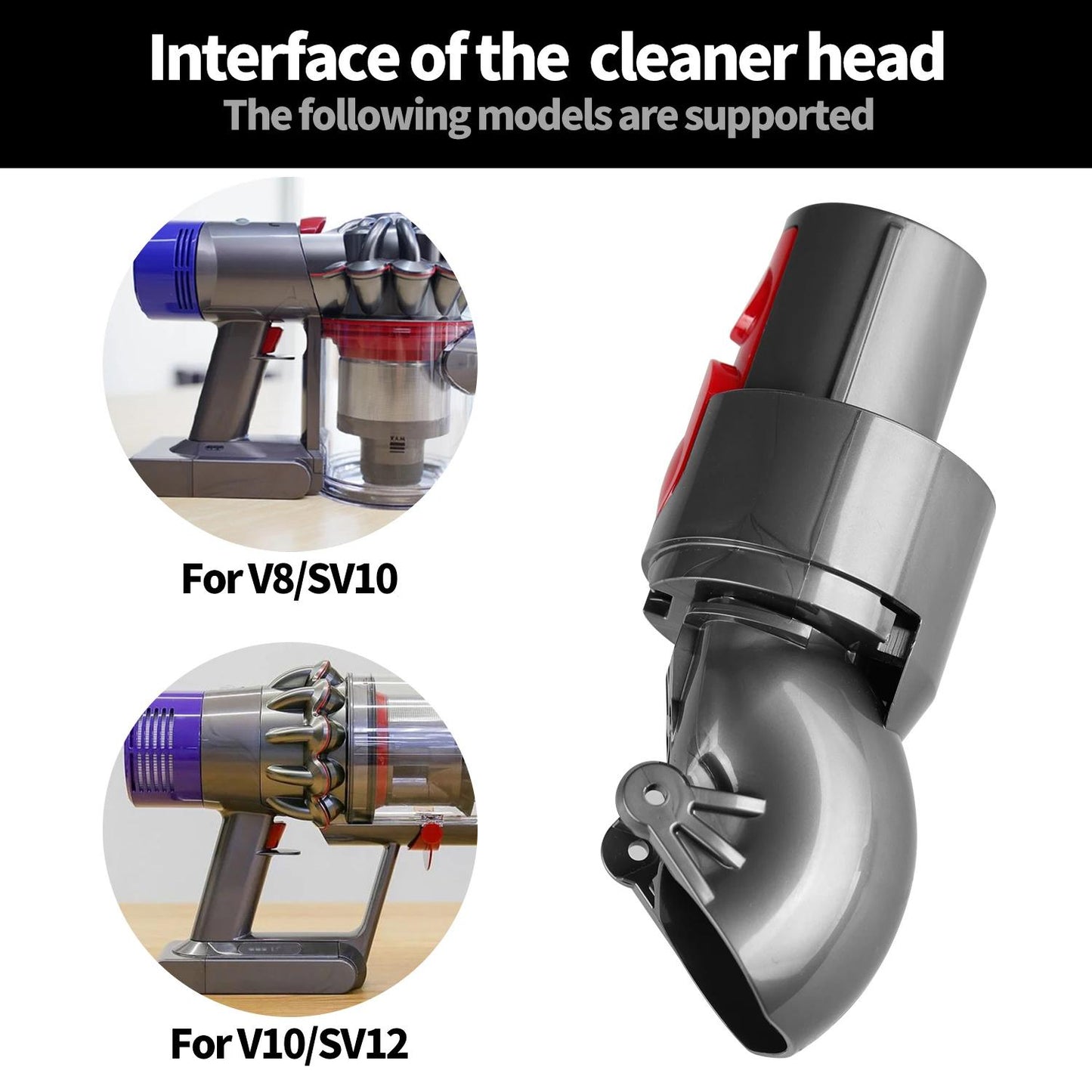 For Dyson V10 Slim / V12 Slim Direct Drive  Suction Head Connector Power Interface Vacuum Cleaner Repair Parts