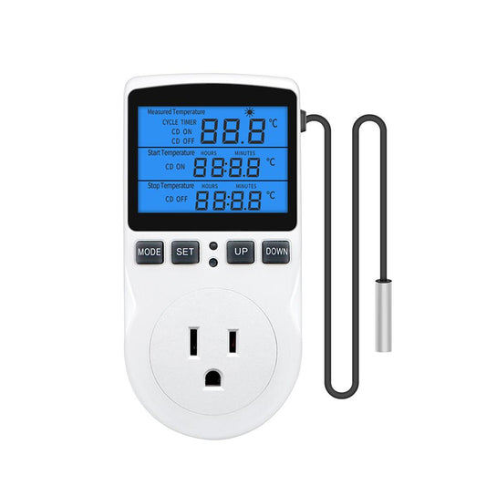 Backlight Smart Digital Thermostat Countdown Temperature Control Switch Socket Timing Temperature Controller US Plug