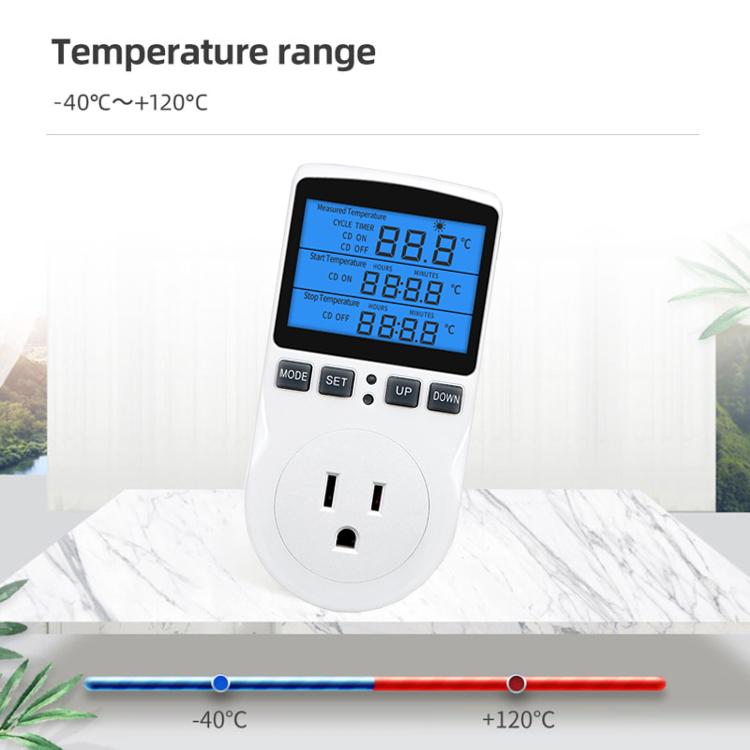 Backlight Smart Digital Thermostat Countdown Temperature Control Switch Socket Timing Temperature Controller UK Plug