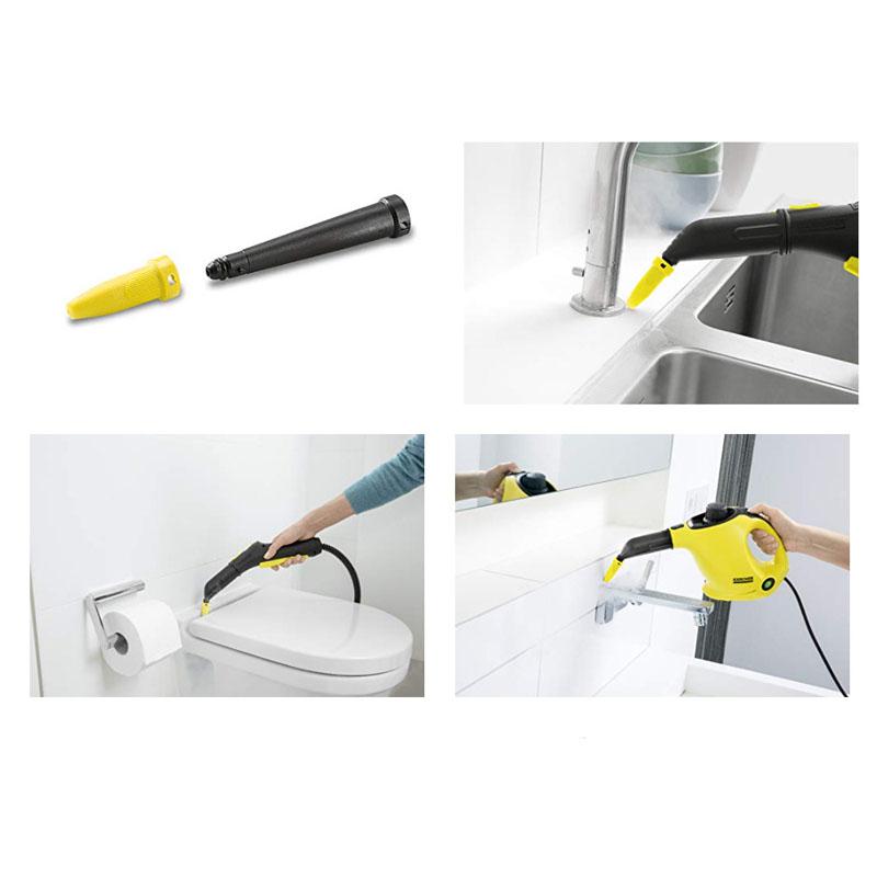 For Karcher Steam Cleaner Reusable Extension Nozzle(Black Yellow)
