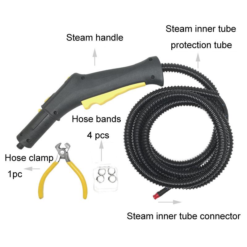 7pcs / Set For Karcher SC4 / SC2 / SC3 / CTK10 / STK20 Steam Cleaner Switch Control Handle Hose(Gray)