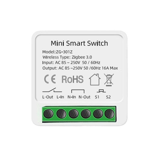 Compatible Tuya Zigbee 16A Smart Switch DIY Breaker 2 Way Control Voice Control