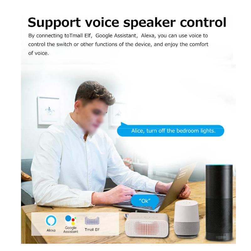 Compatible eWeLink Zigbee 16A Smart Switch DIY Breaker 2 Way Control Voice Control
