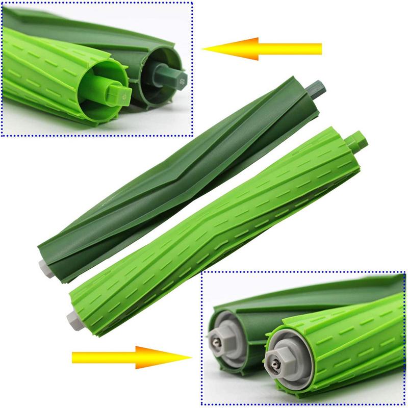 14pcs /Set For IRobot Roomba i7 / i7+ / i3 / E5 / i3+ / i4 / i6 / i6+i8 Series Sweeper Accessories(Main Brush+Filter+Side Brush With Screws Set)